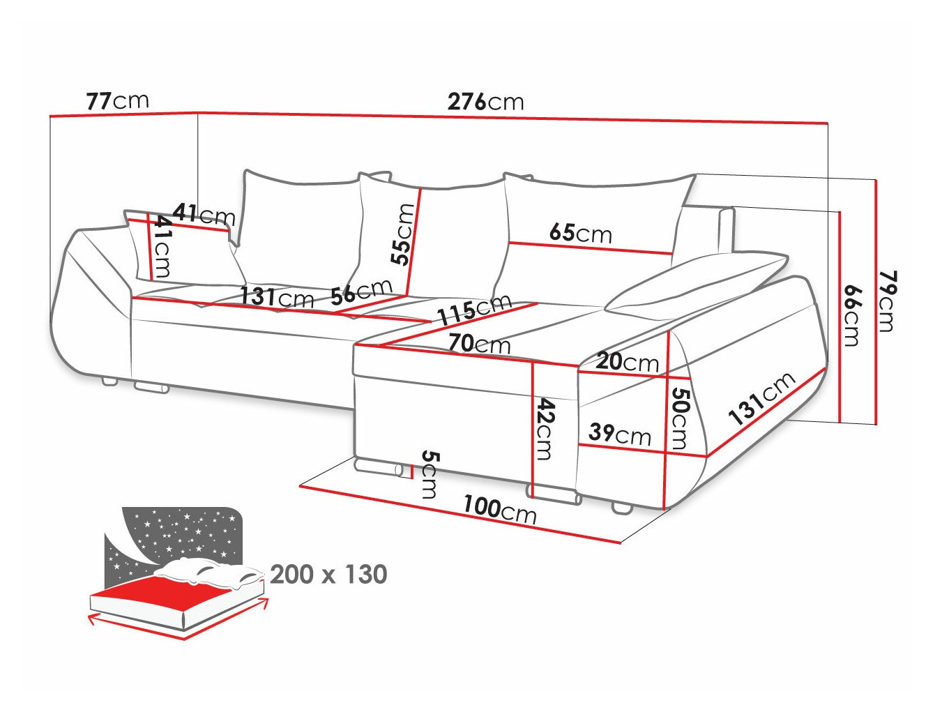 Угловой диван Memphis 111 (Tornado 16 + Tornado 81)