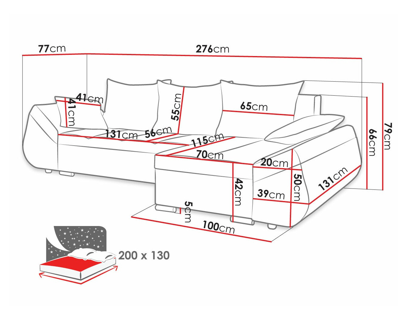 Угловой диван Memphis 111 (Tornado 83 + Tornado 84)