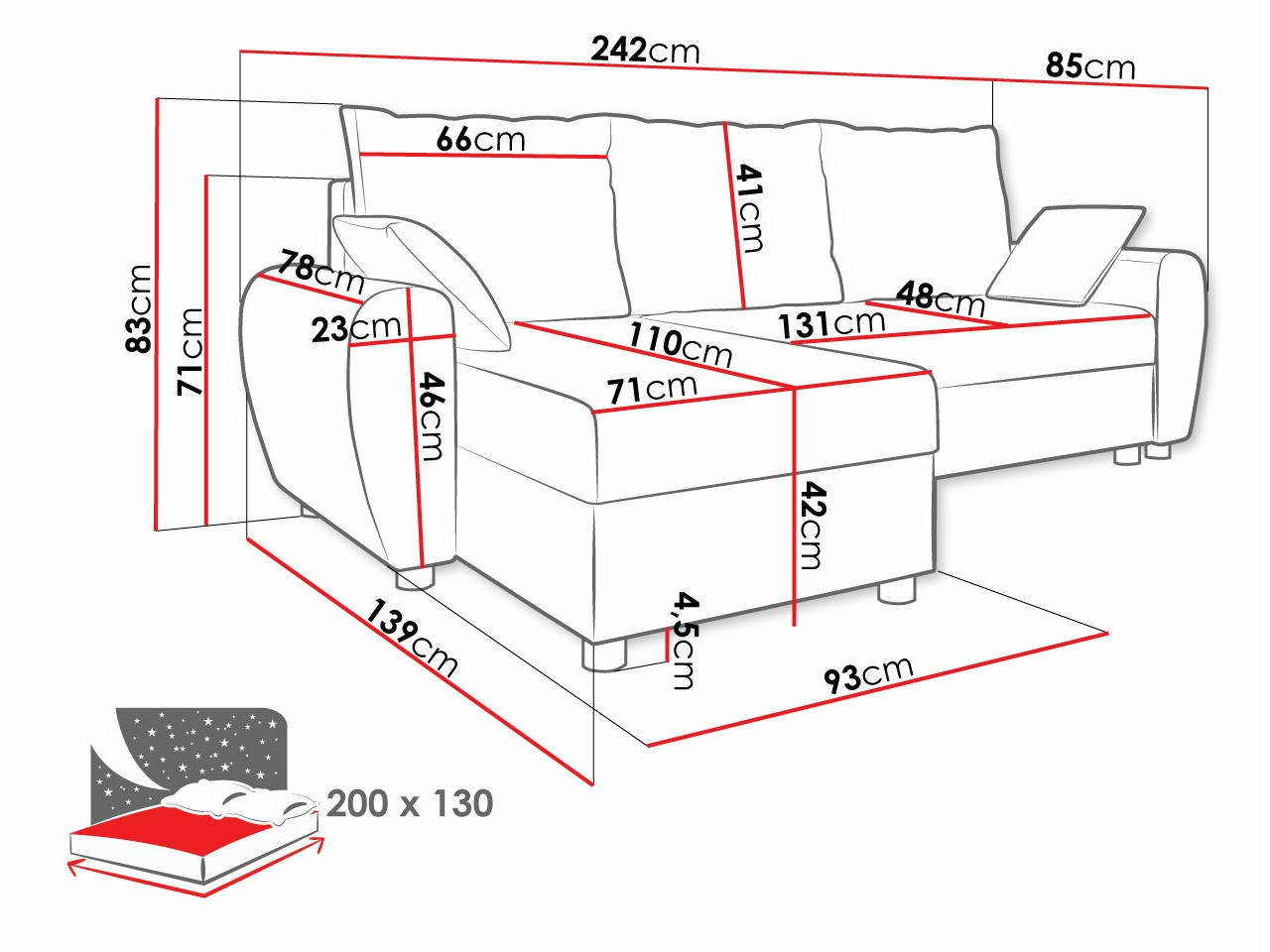 Угловой диван Memphis 123 (Haiti 03 + Haiti 05)