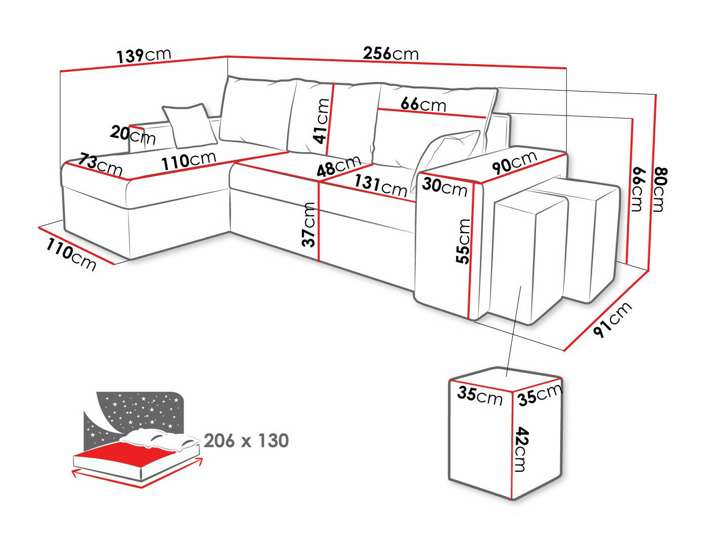 Угловой диван Memphis 129 (Kronos 19)