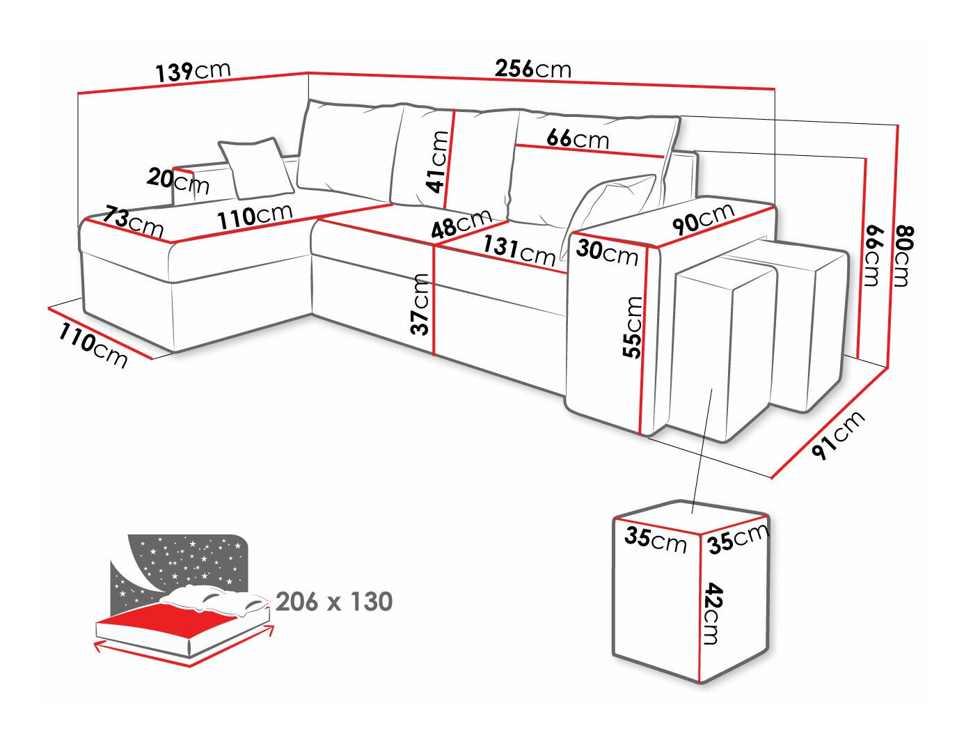 Угловой диван Memphis 138 (Poso 05)