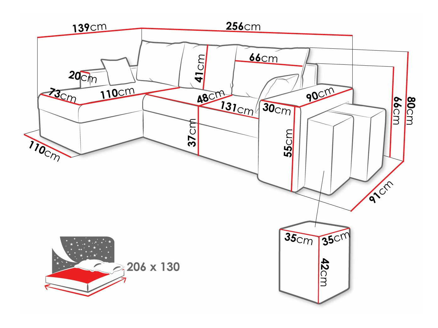 Угловой диван Memphis 138 (Poso 135)