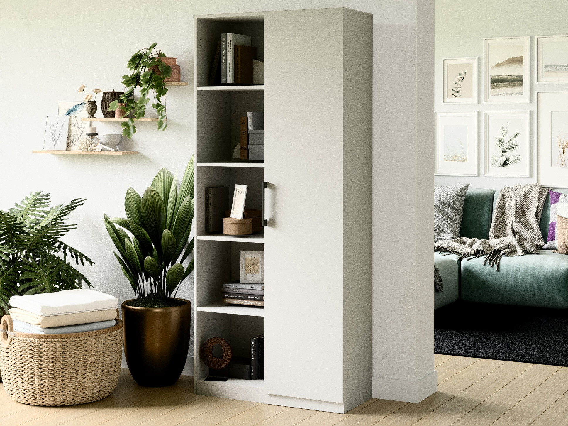 Стеллаж Elbvelu 122 (Белый)