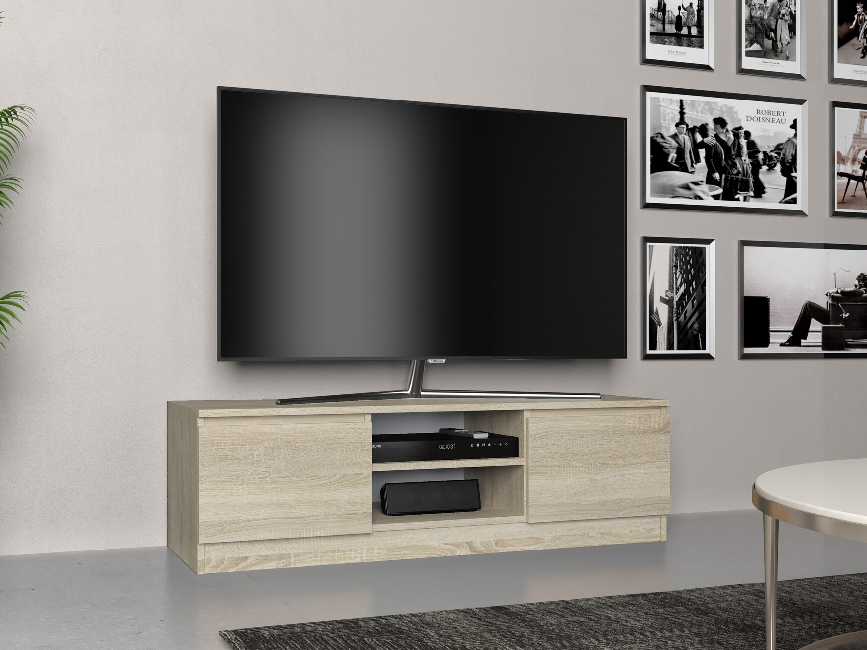 TV galds Elbvelu 123 (Sonomas ozols)