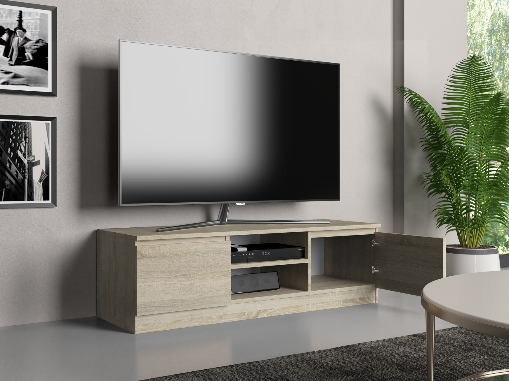 TV galds Elbvelu 123 (Sonomas ozols)