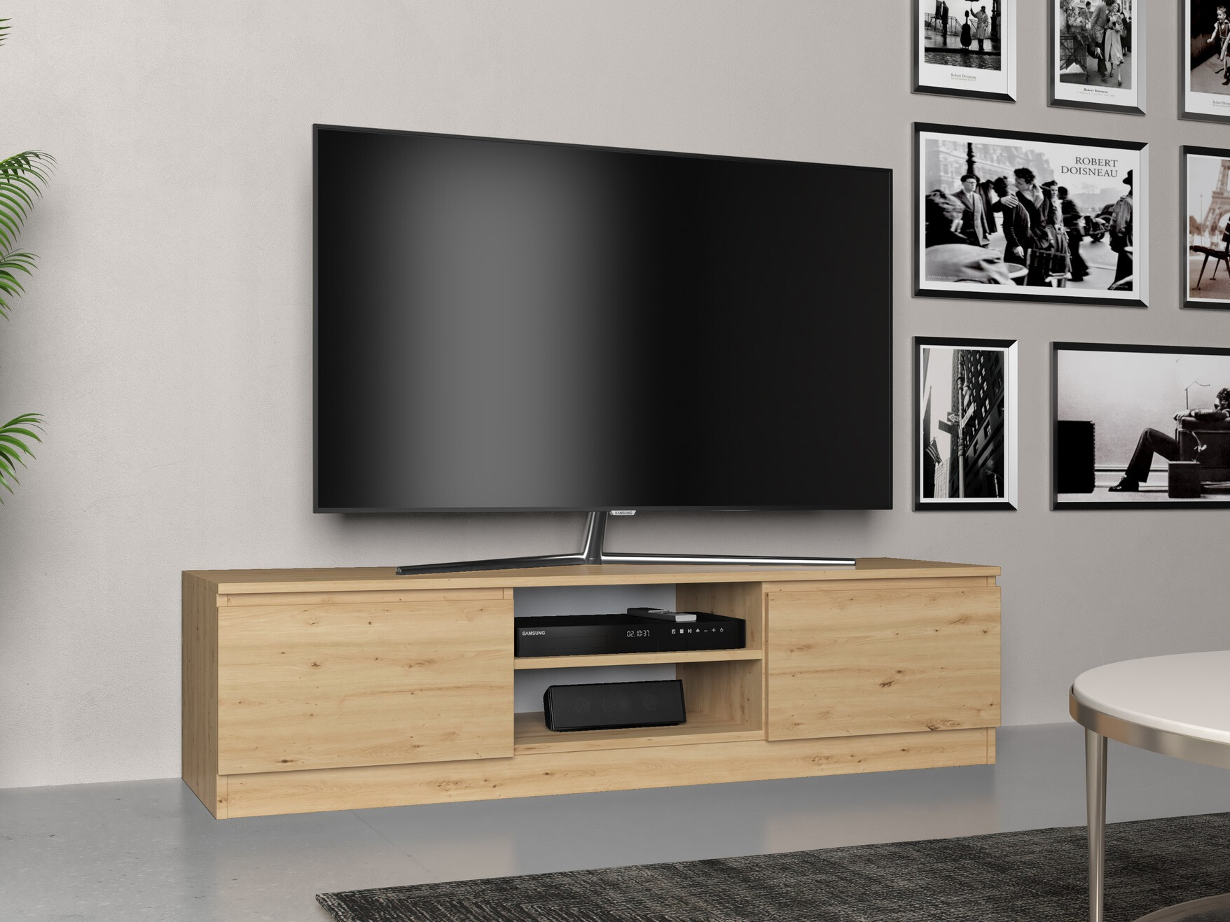 TV galds Elbvelu 125 (Artisan ozols)