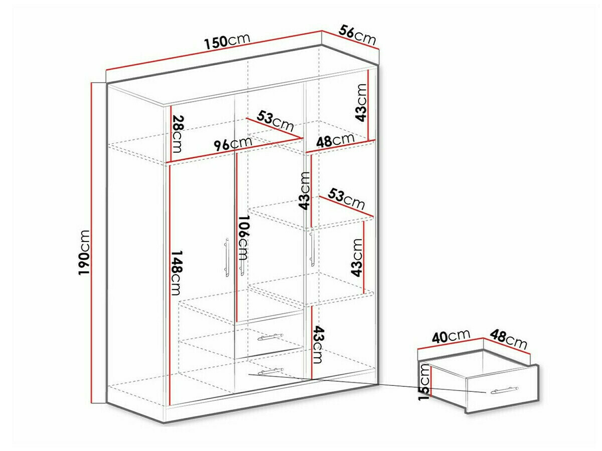 Шкаф Cavmero 102 (Artisan дуб)