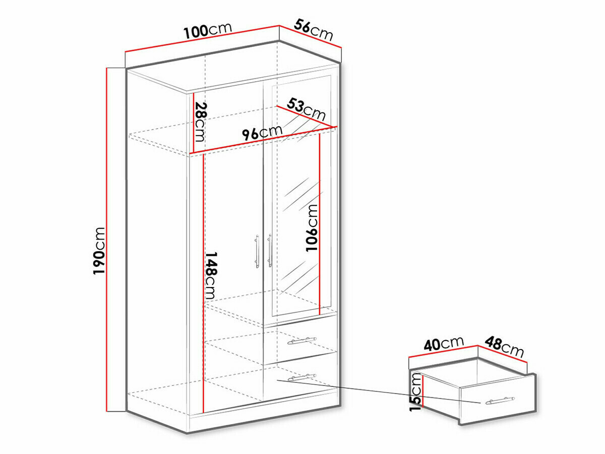 Skapis Cavmero 104 (Artisan ozols)