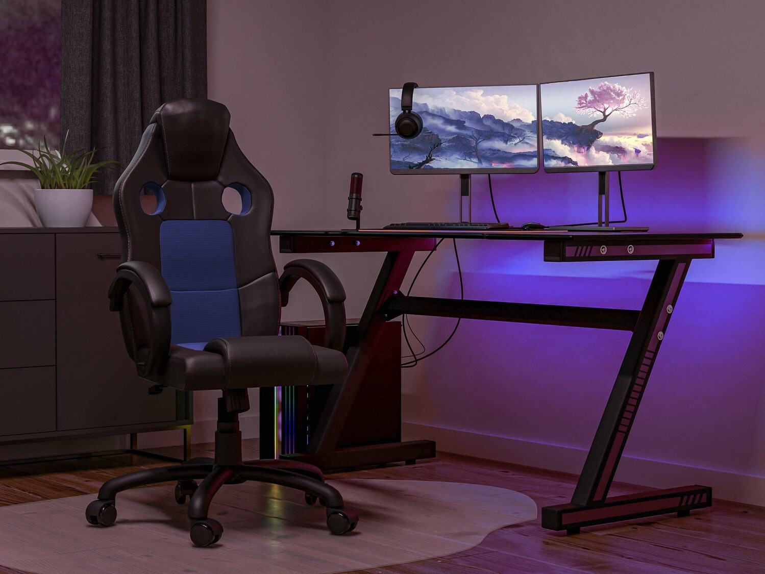 Spēļu krēsls Mandeville 230 (Zils)