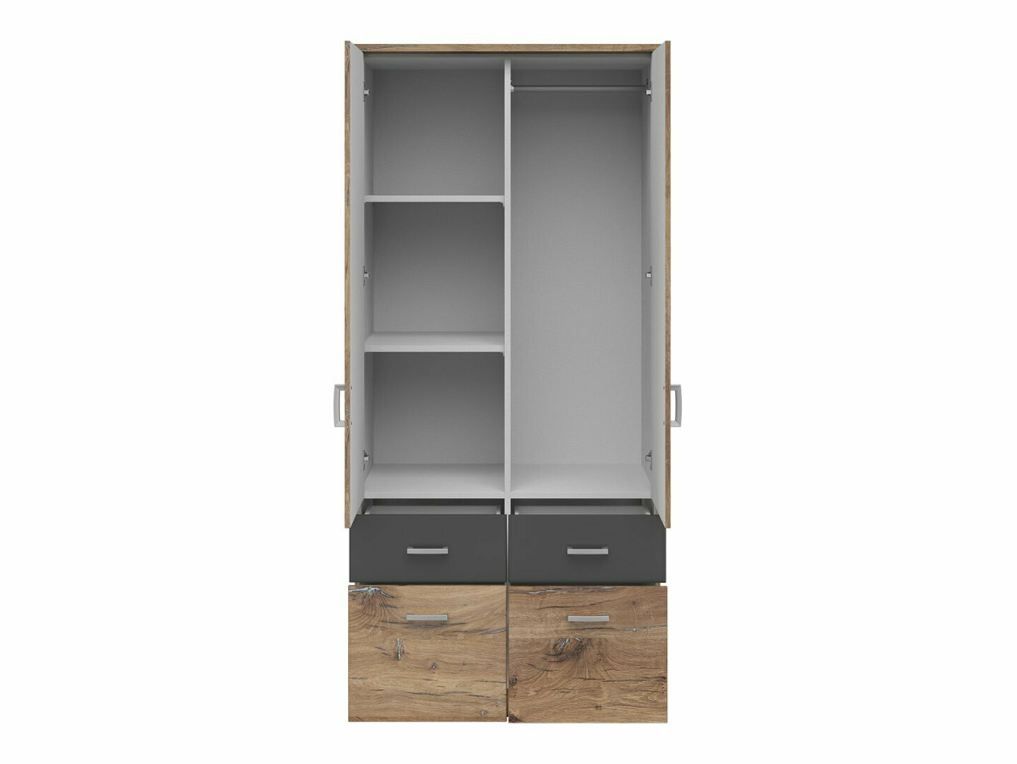 Skapis Boston 533 (Tumšs ozols + Grafīts)