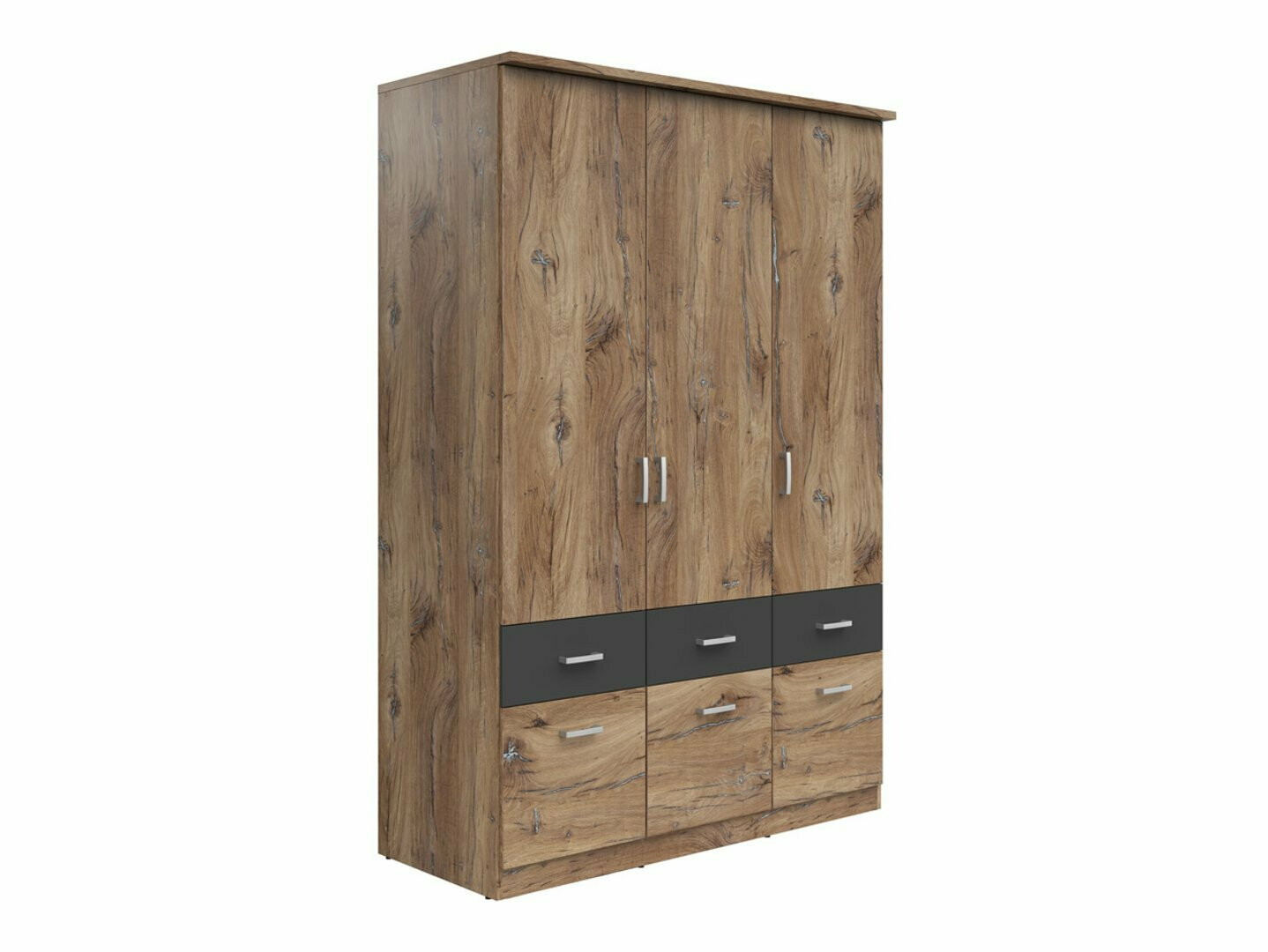 Skapis Boston 534 (Tumšs ozols + Grafīts)