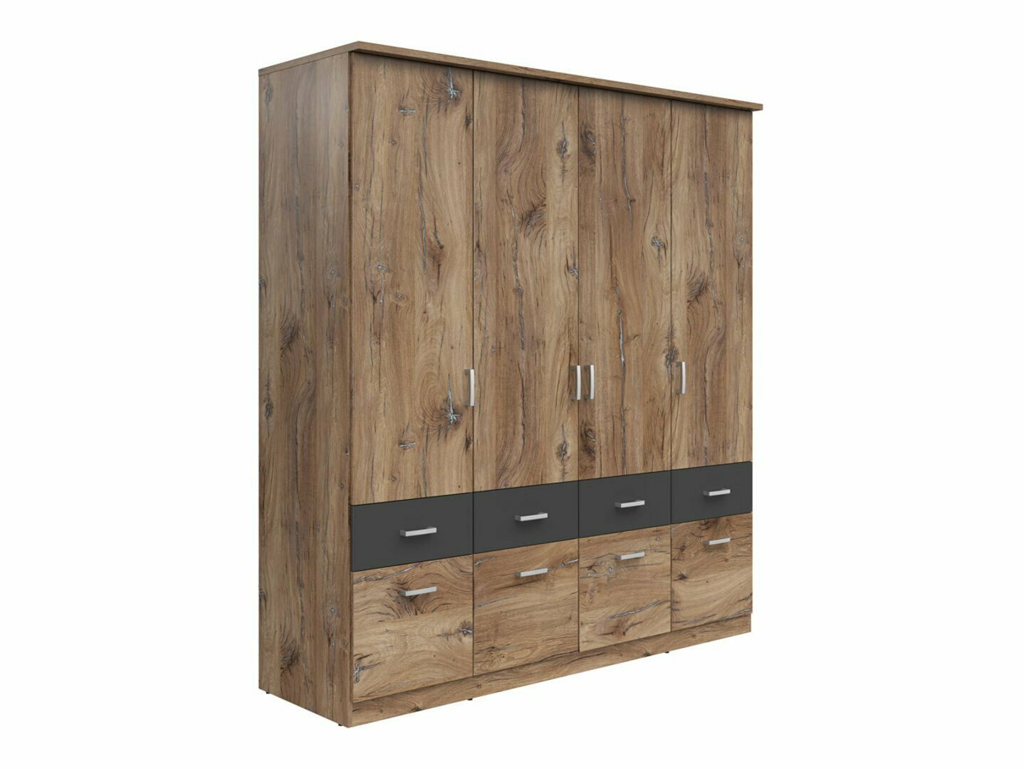 Skapis Boston 537 (Tumšs ozols + Grafīts)