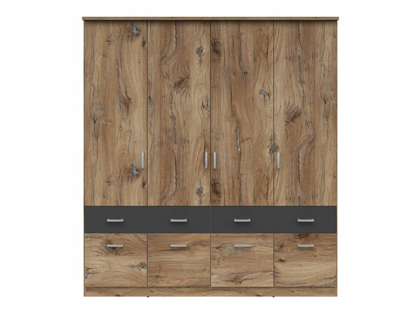 Skapis Boston 537 (Tumšs ozols + Grafīts)