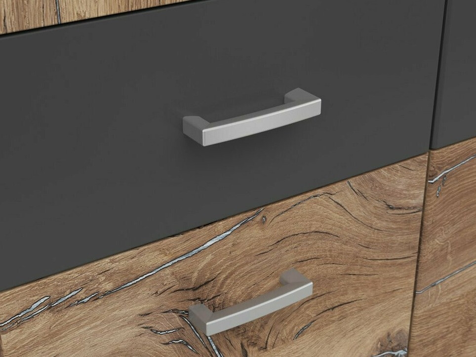 Skapis Boston 537 (Tumšs ozols + Grafīts)