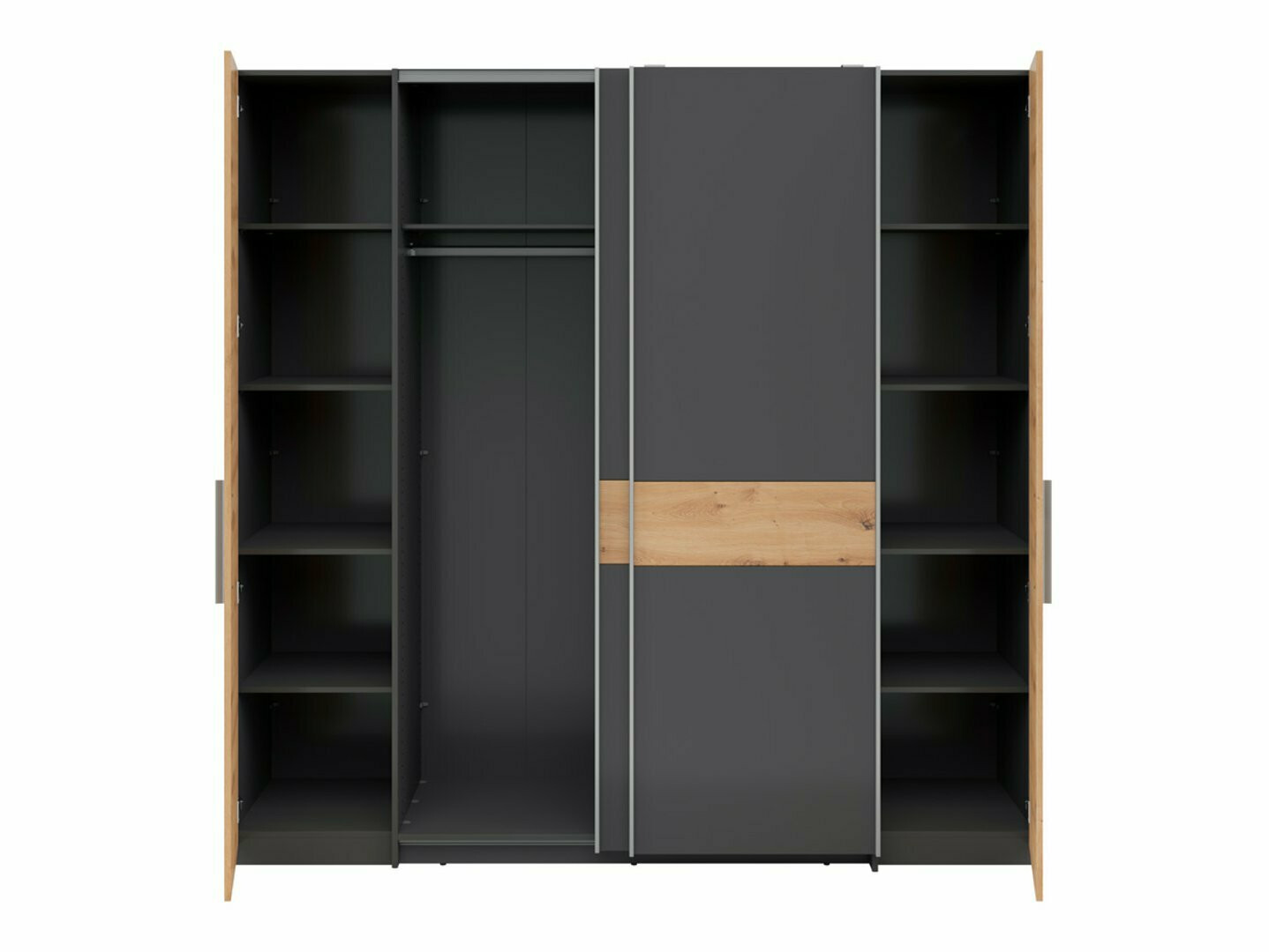 Skapis Boston 541 (Artisan ozols + Grafīts)