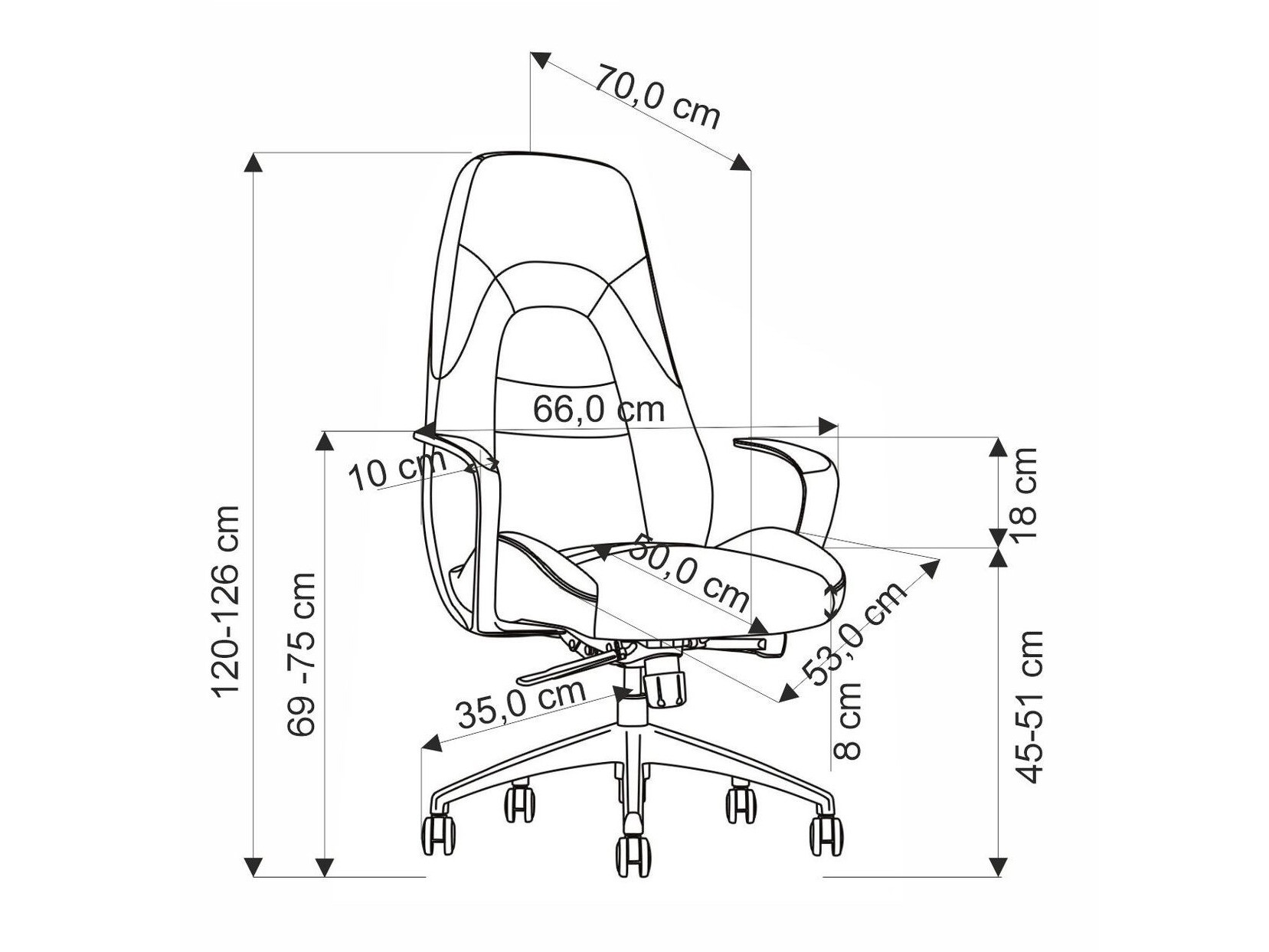 Biroja krēsls Houston 1654