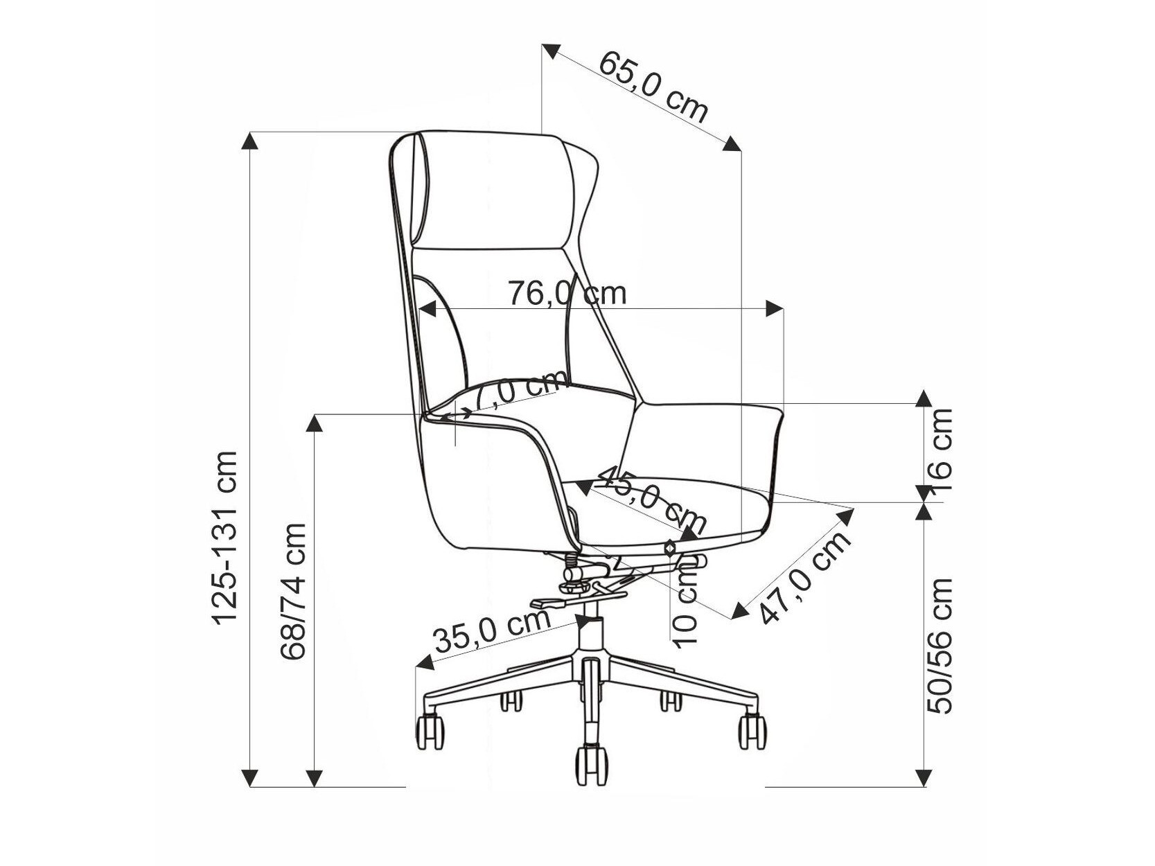 Biroja krēsls Houston 1655