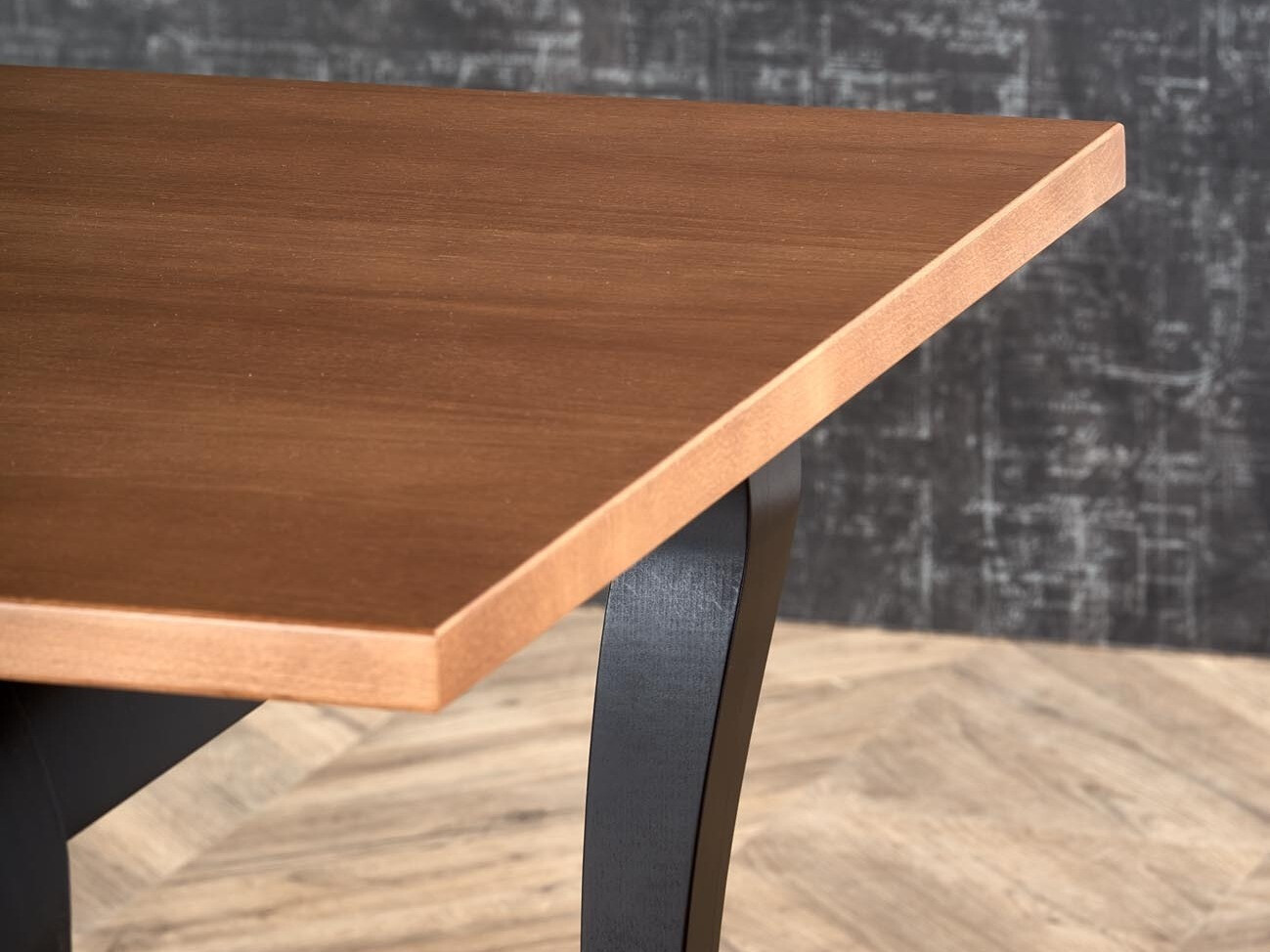 Galds Houston 1202 (Tumšs ozols + Melns)