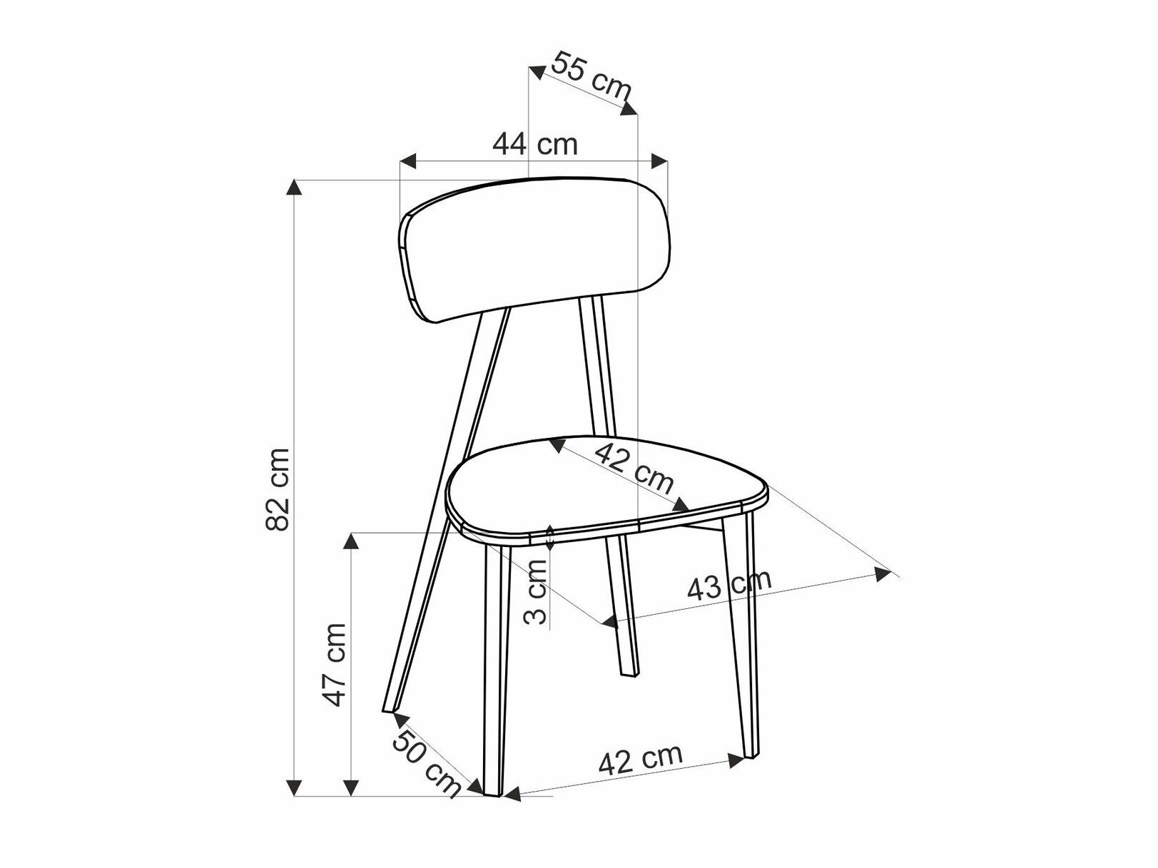 Krēsls Houston 1678 (Pelēks)