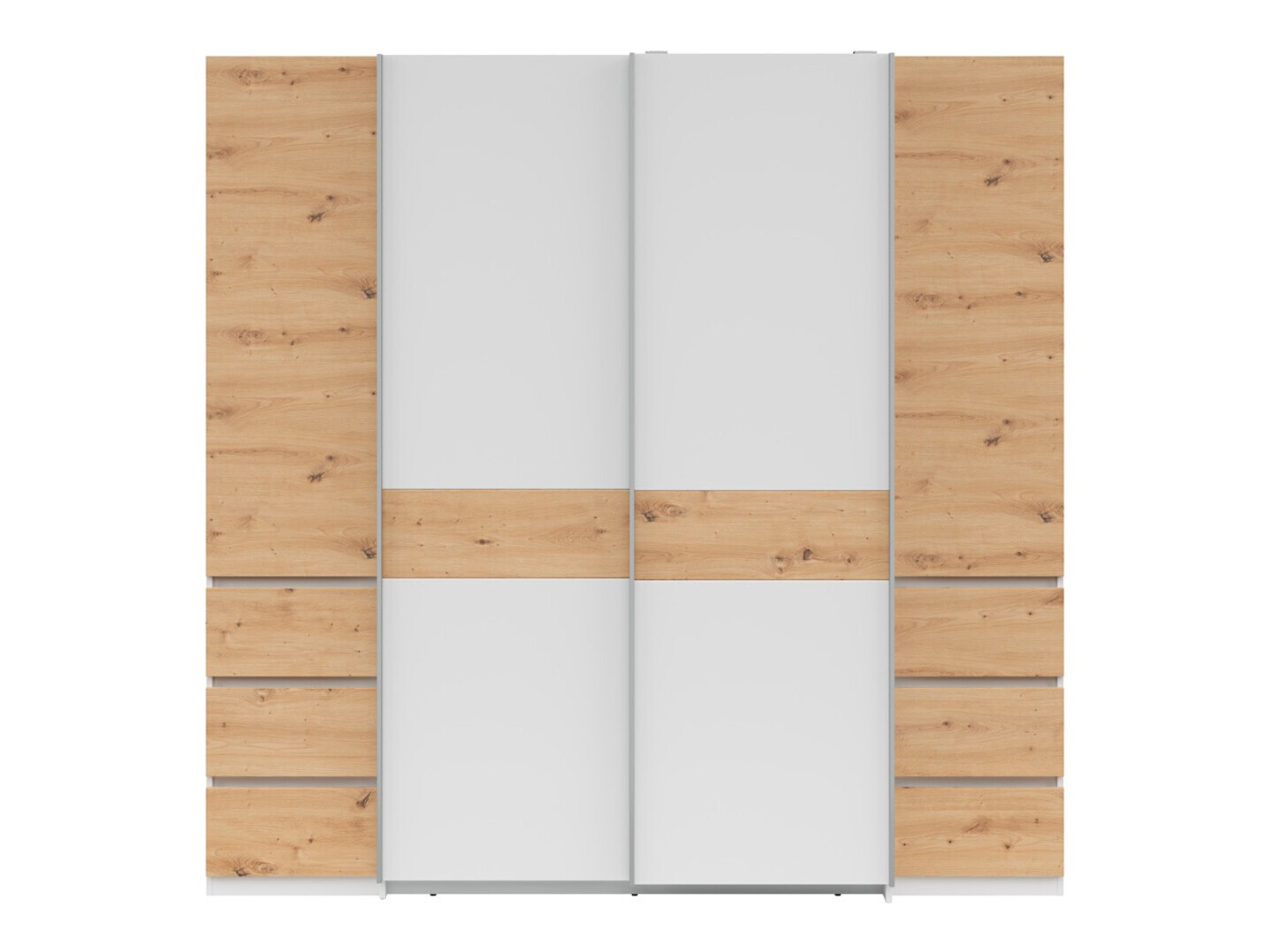 Skapis Boston 540 (Artisan ozols + Balts)