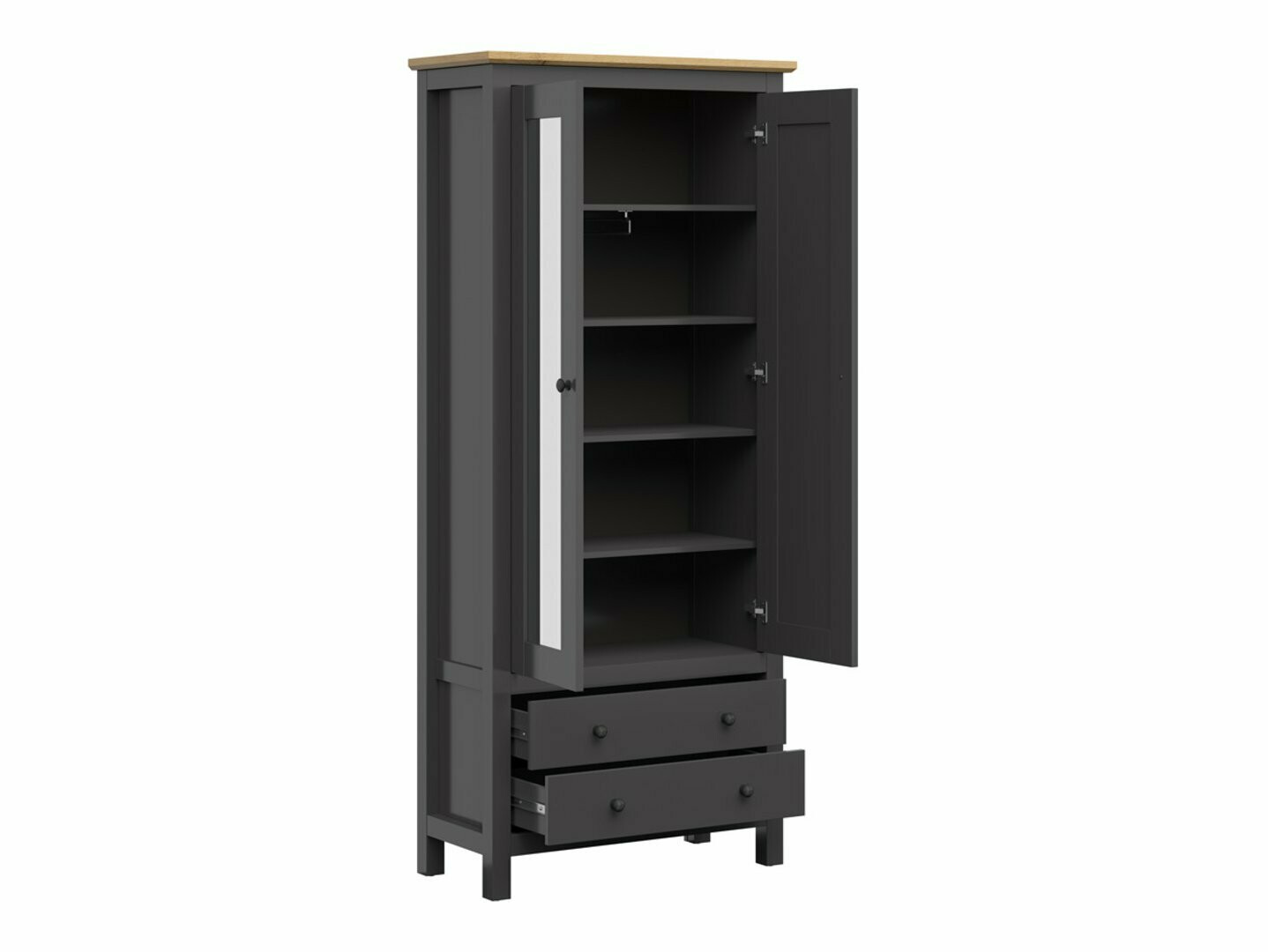 Skapis Sordoro 137 (Grafīts + Artisan ozols)