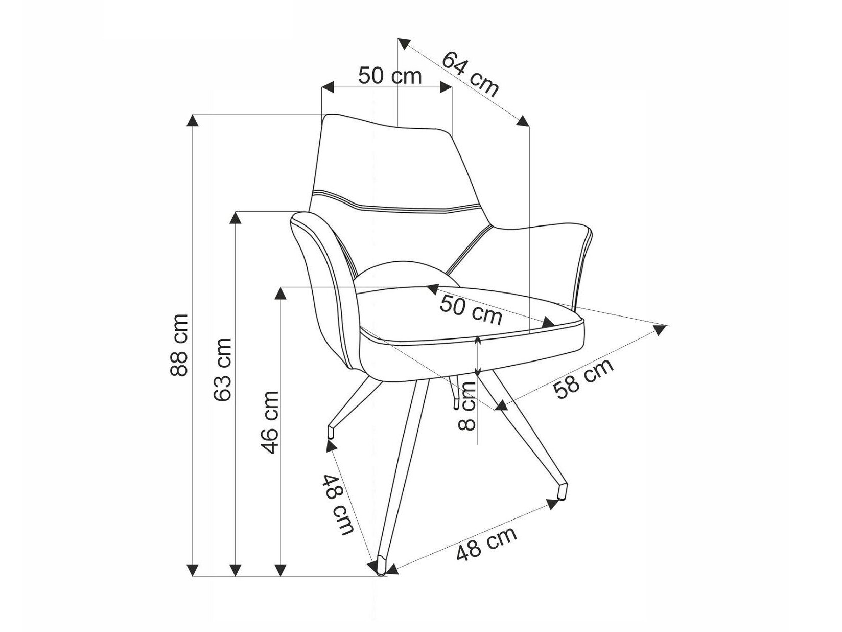 Стул Houston 1675 (Хаки)