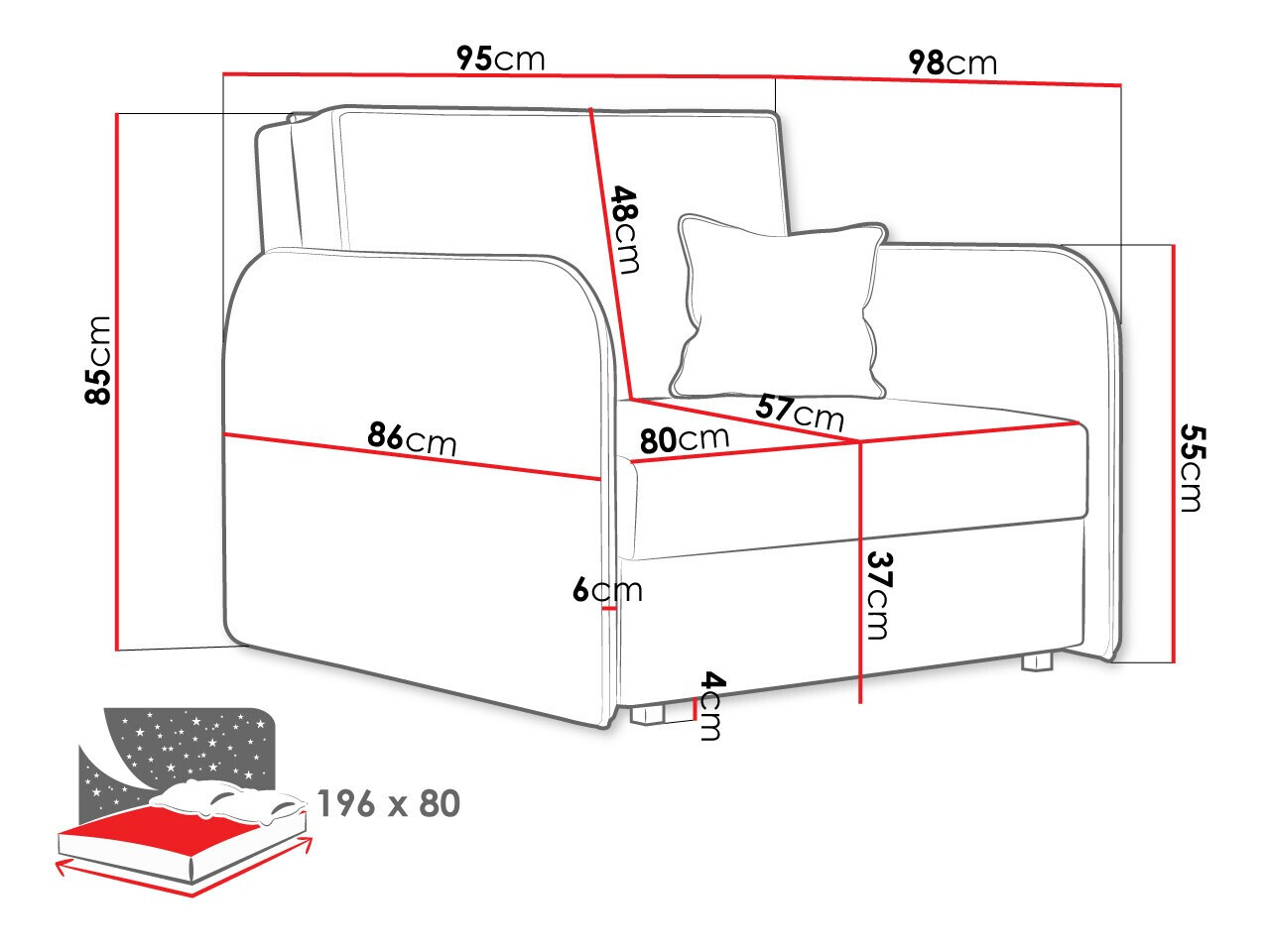 Кресло Columbus 125 (Again 80)