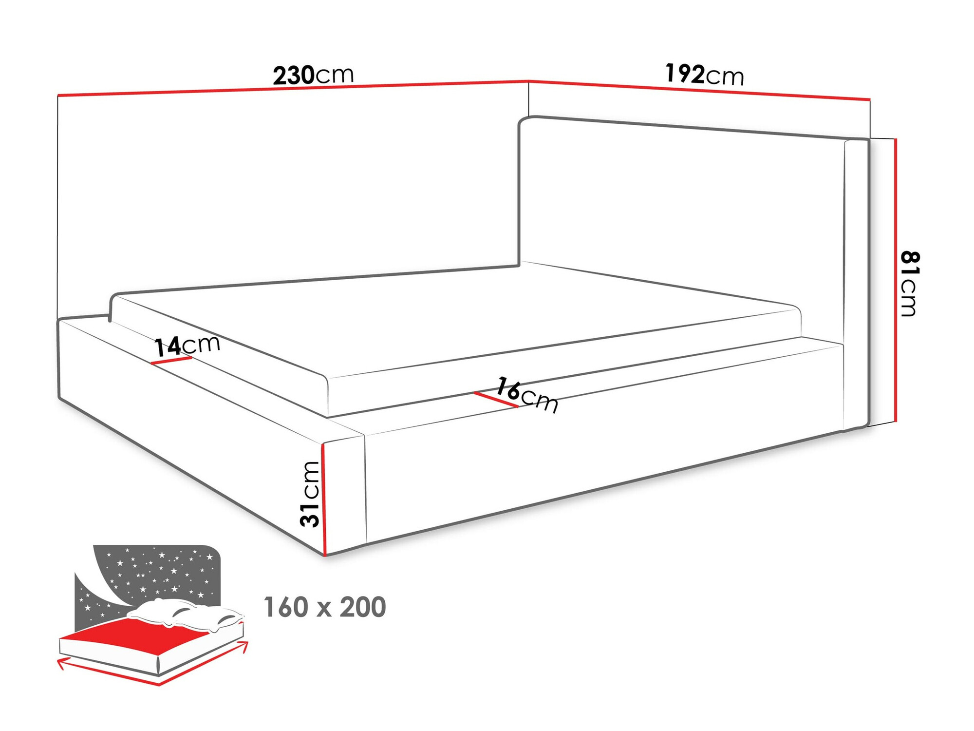 Кровать TrendyNest 107 (Top 100)