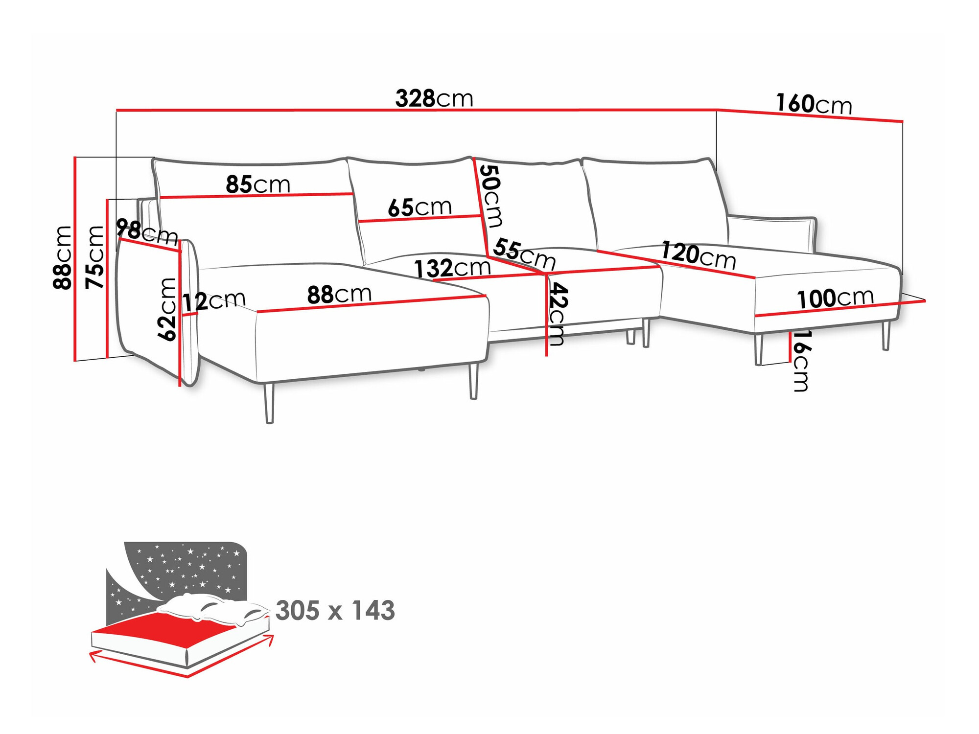 Stūra dīvāns Columbus 223 (Velo 623)
