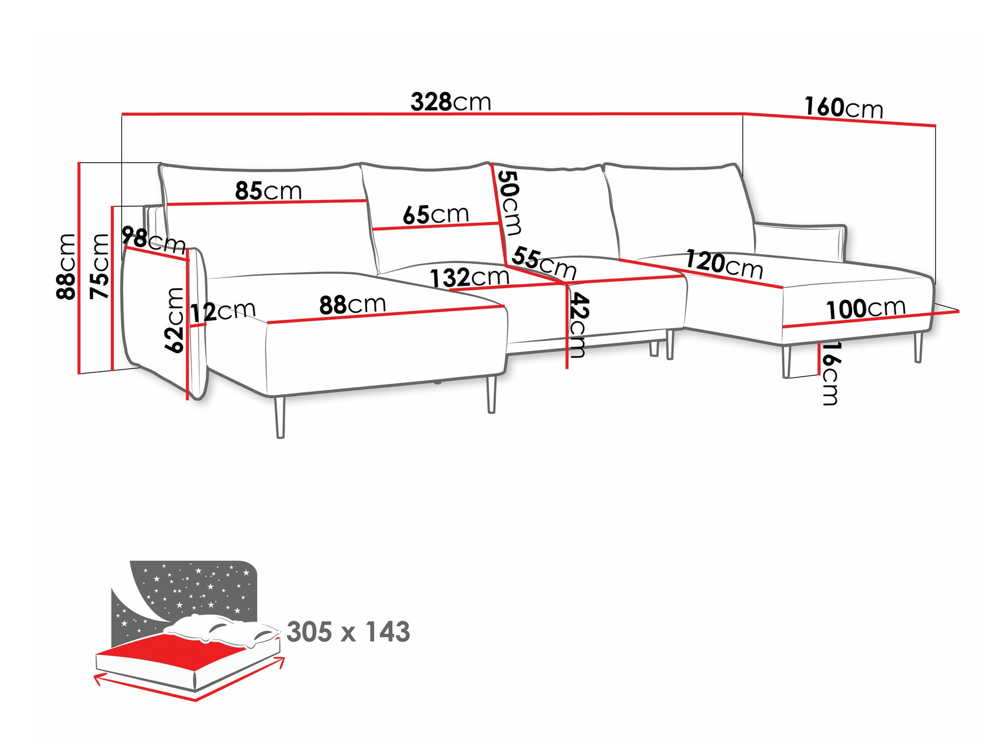 Stūra dīvāns Columbus 223 (Velo 636)