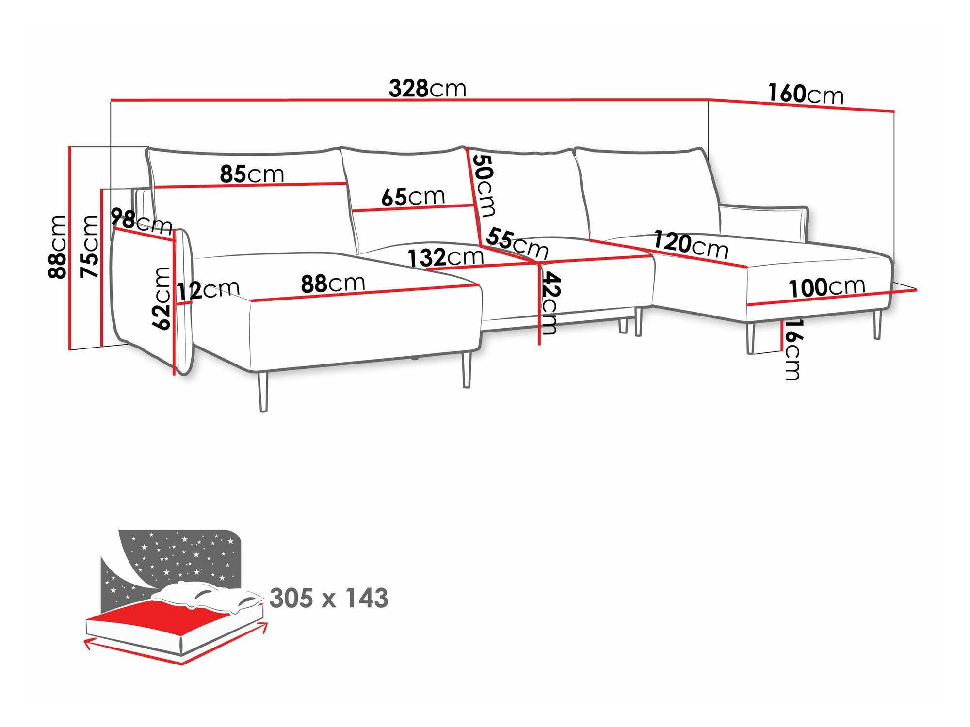 Угловой диван Columbus 223 (Velo 621)