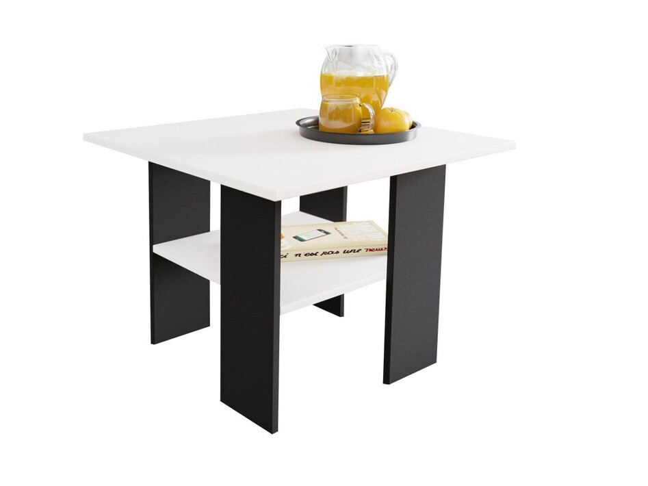 Журнальный столик Reading 102 (Чёрный + Белый)