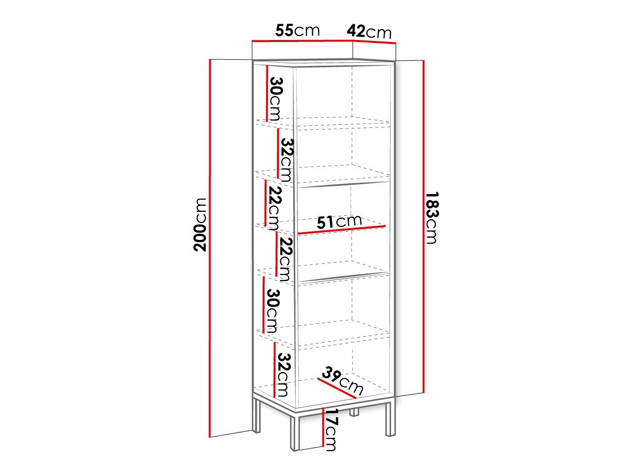 Plaukts Levelbu 105 (Balts + Glancēts balts)