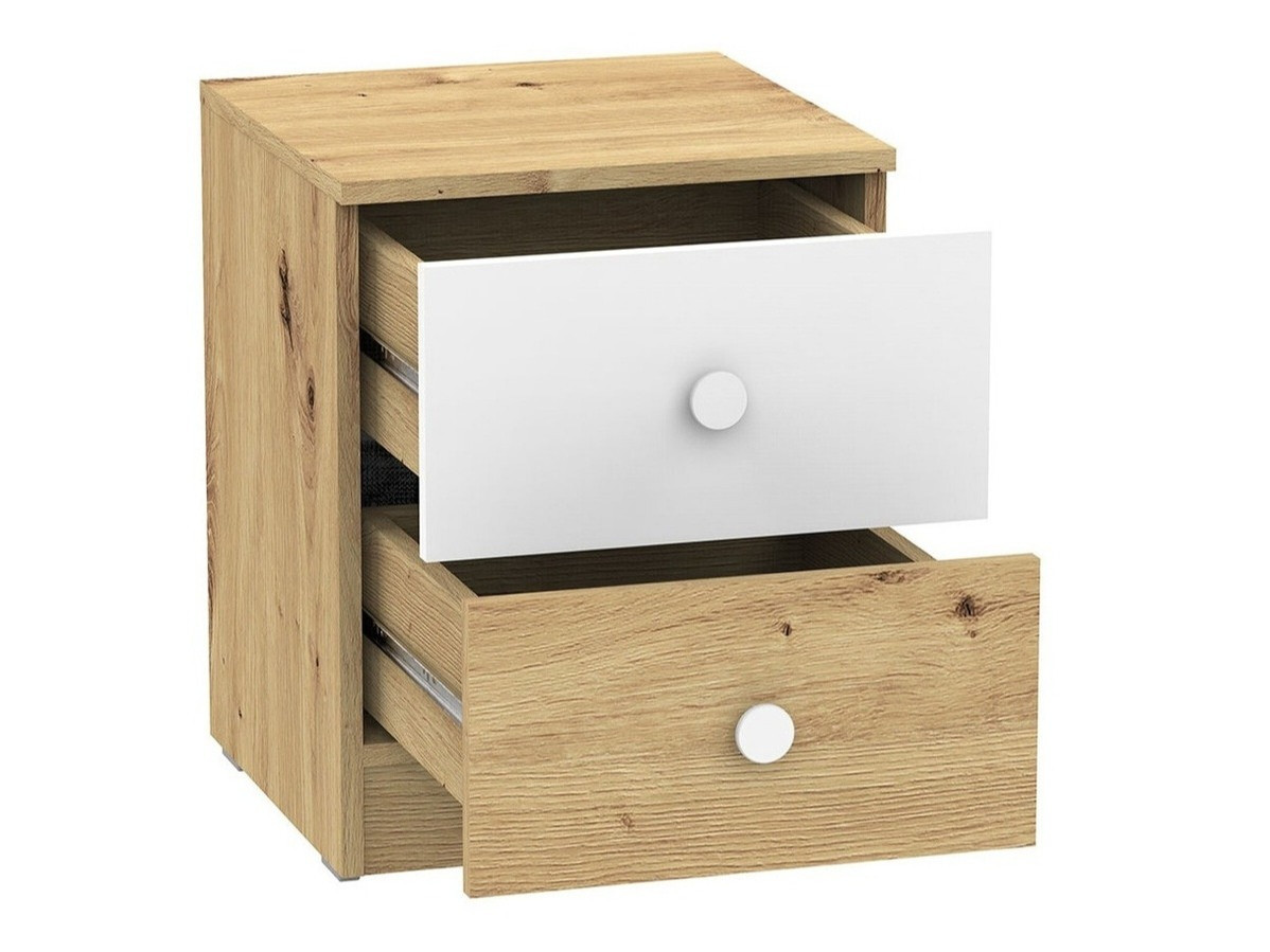 Прикроватная тумбочка Almira 108 (Artisan дуб + Серый)