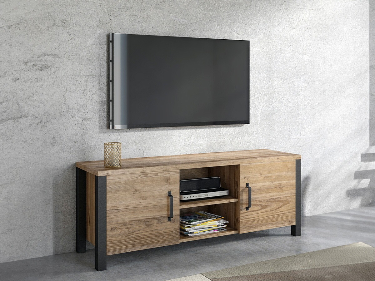 TV galds Tornua 104 (Tumšā egle + Matēts melns)