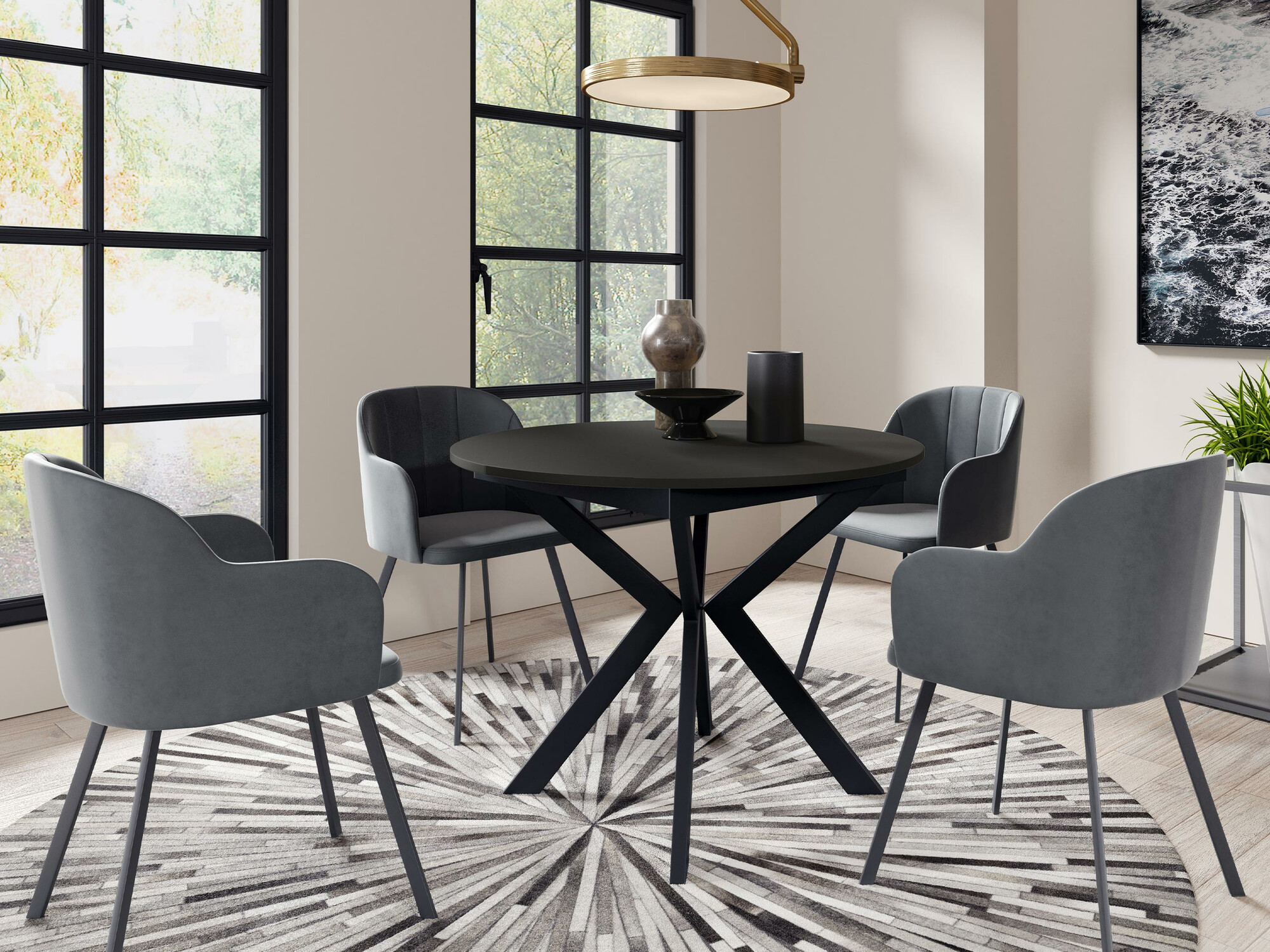 Cтол Oswego 112 (Чёрный)