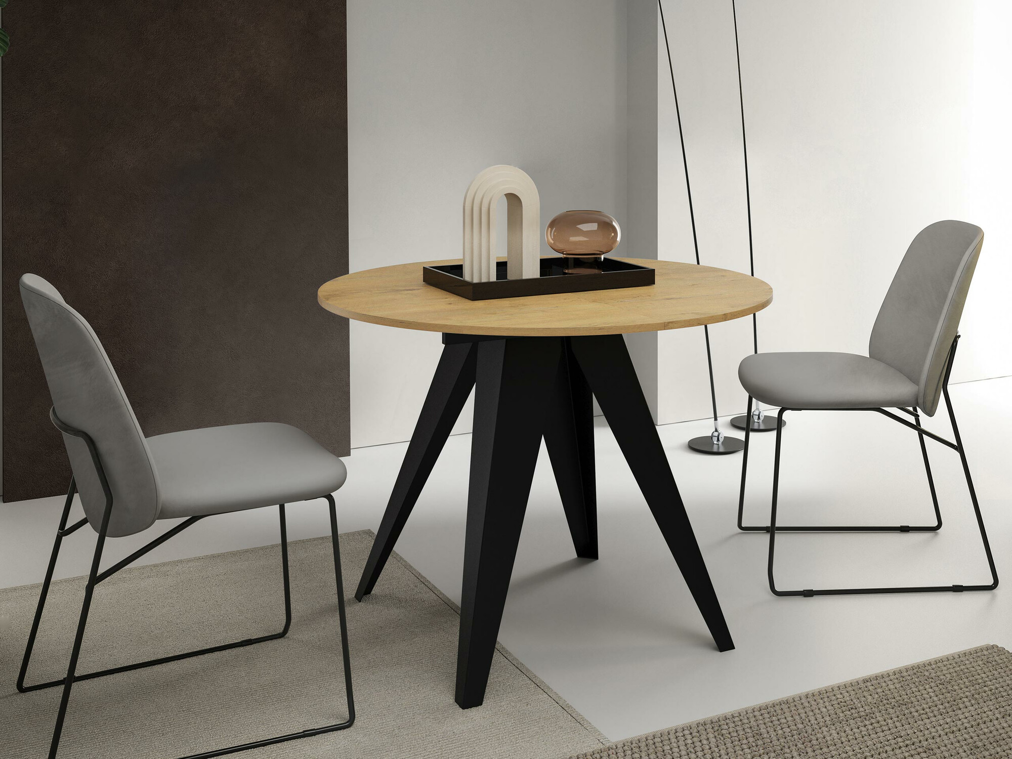 Galds Oswego 114 (Melns + Lancelots ozols)