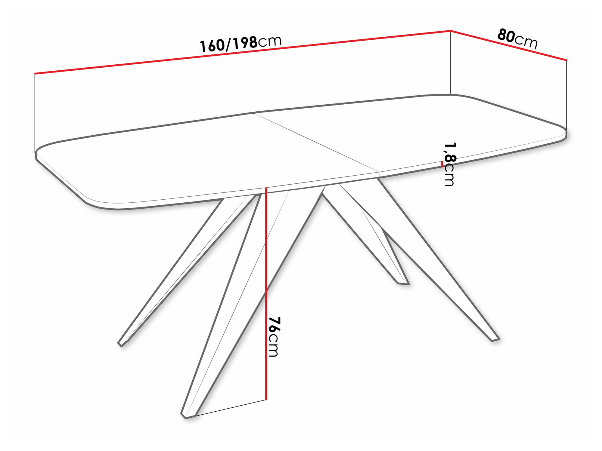 Galds Oswego 115 (Melns + Amatniecības zelta ozols)
