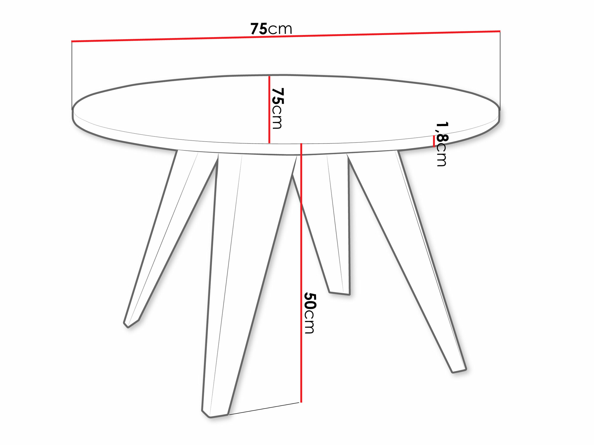 Журнальный столик Oswego 116 (Чёрный)
