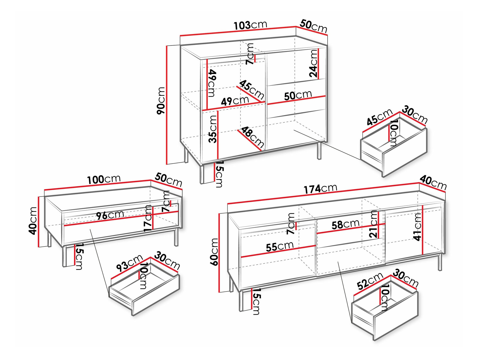 Набор для гостиной Comfivo Delruva 106 (Чёрный)