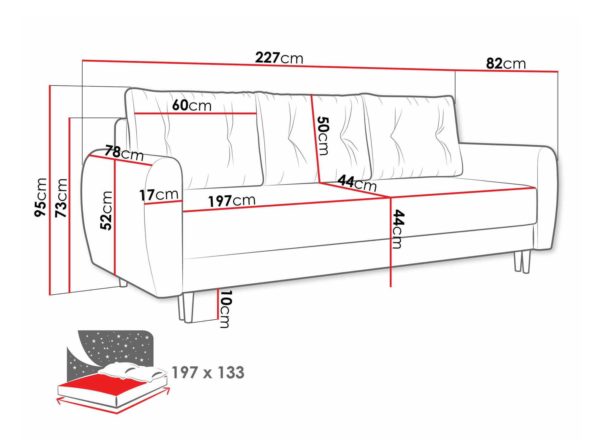 Диван-кровать Memphis 143 (Itaka 11)