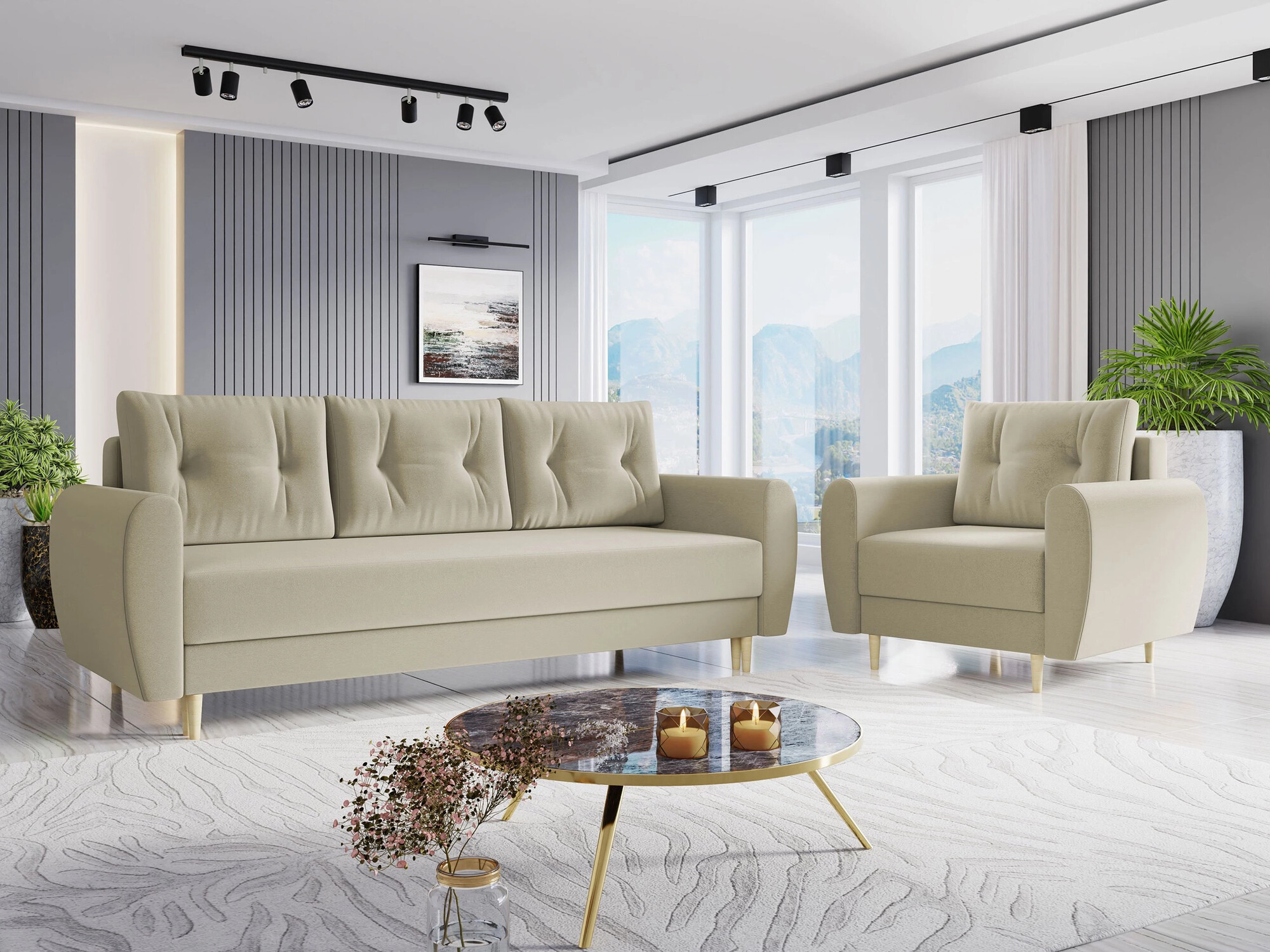 Комплект мягкой мебели Memphis 145 (Itaka 16)