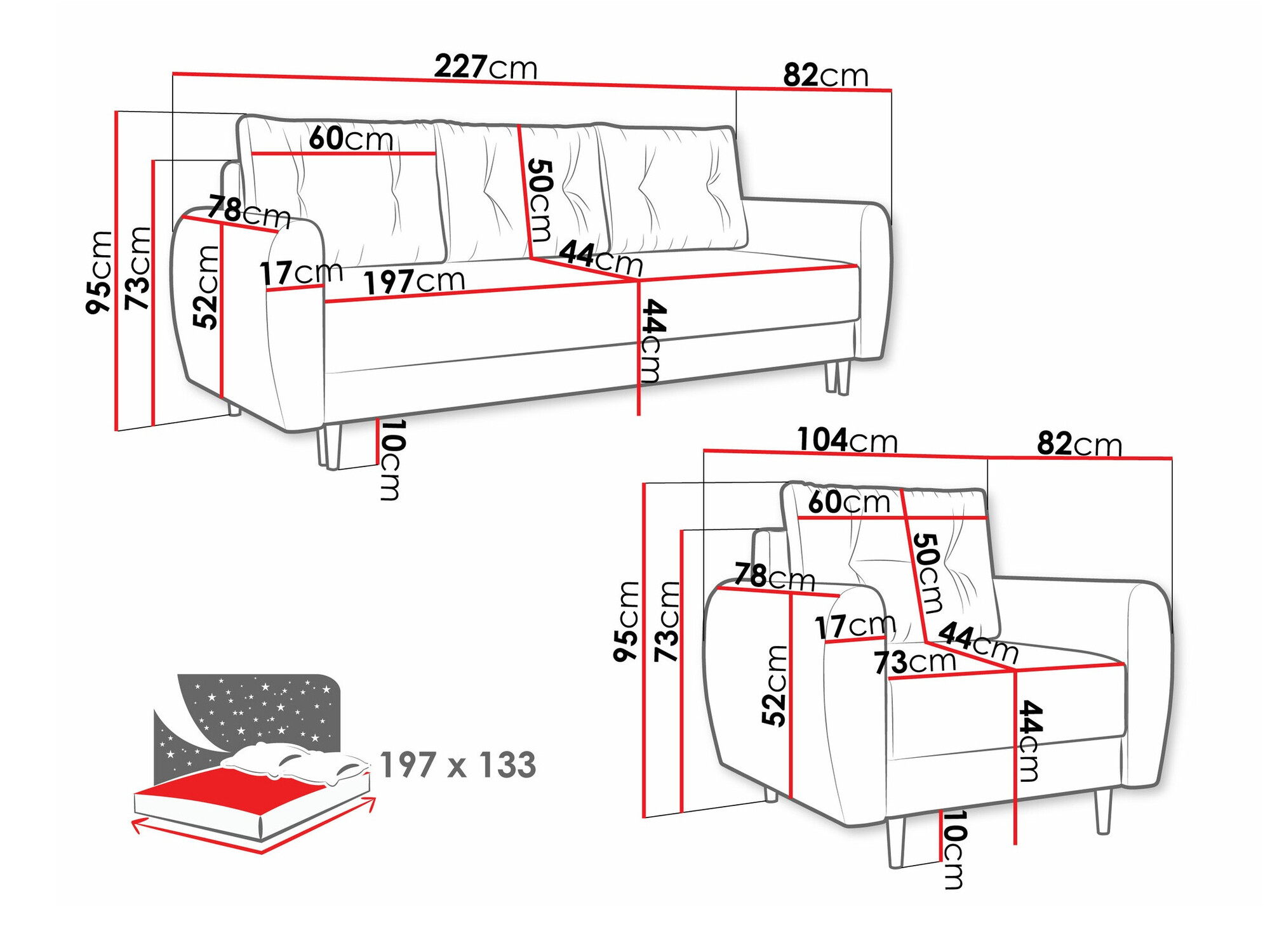 Mīksto mēbeļu komplekts Memphis 145 (Itaka 16)