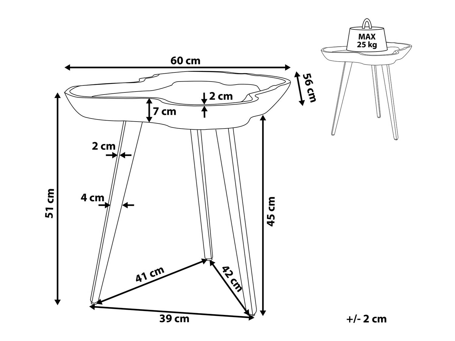 Kafijas galdiņš Berwyn 635