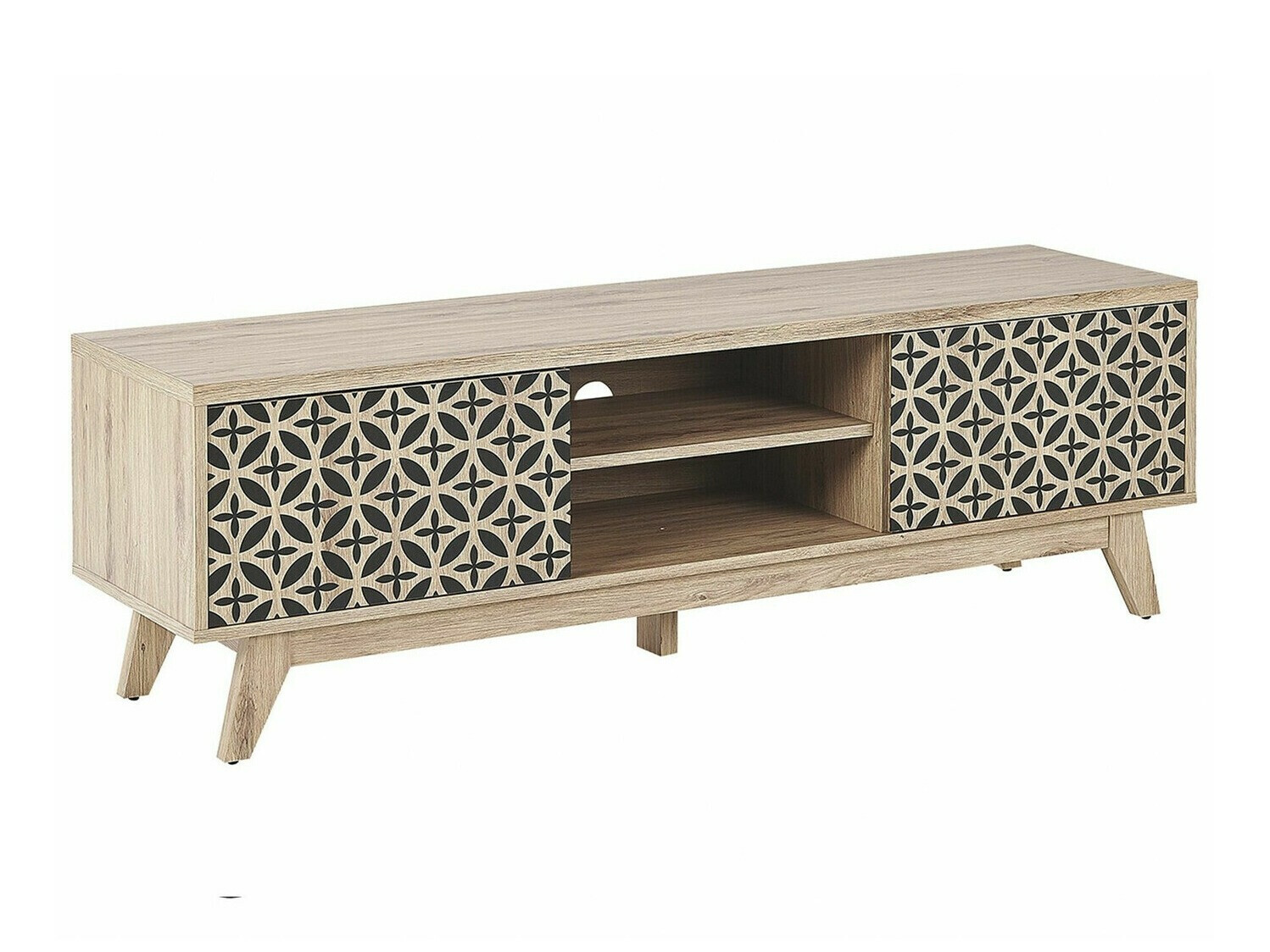 ТВ тумба Berwyn 1146 (Светлое дерево + Чёрный)