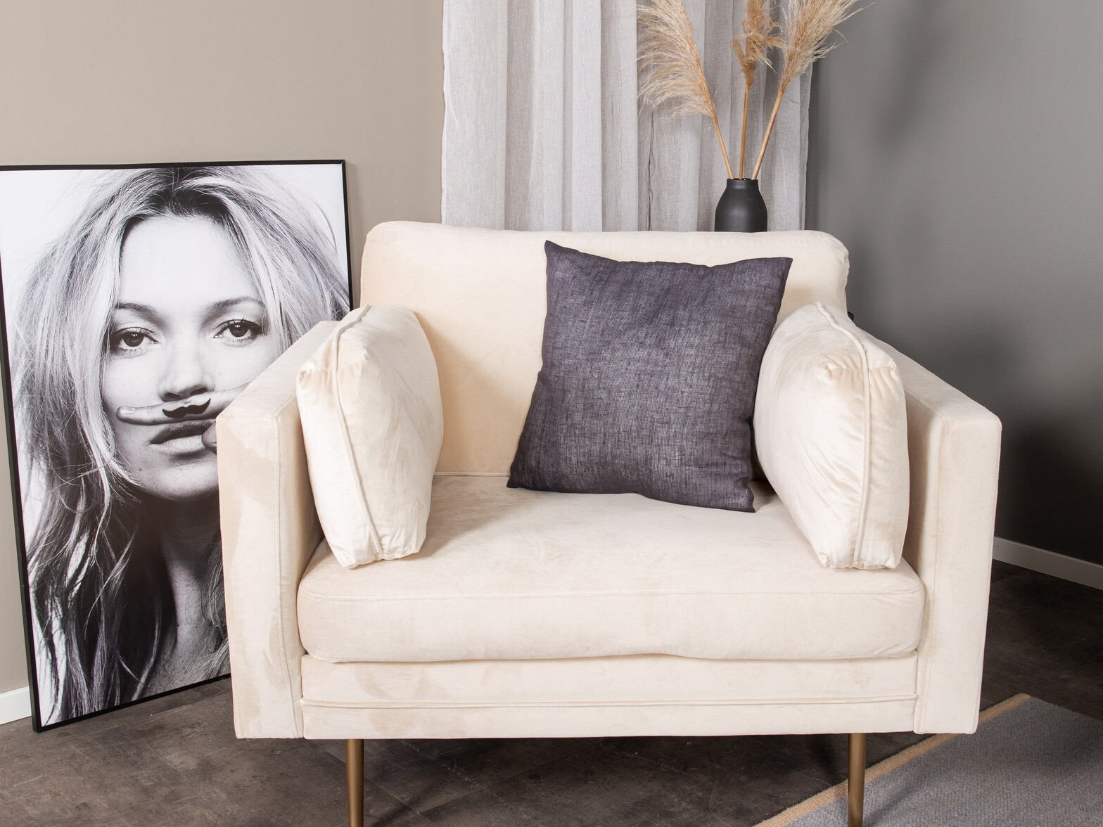 Кресло Dallas 100 (Светло-коричневый + Коричневый)