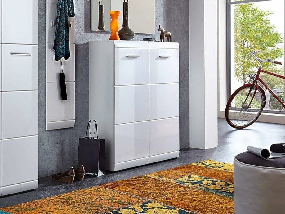 Полка для обуви Livromu 102 (Глянцевый белый)