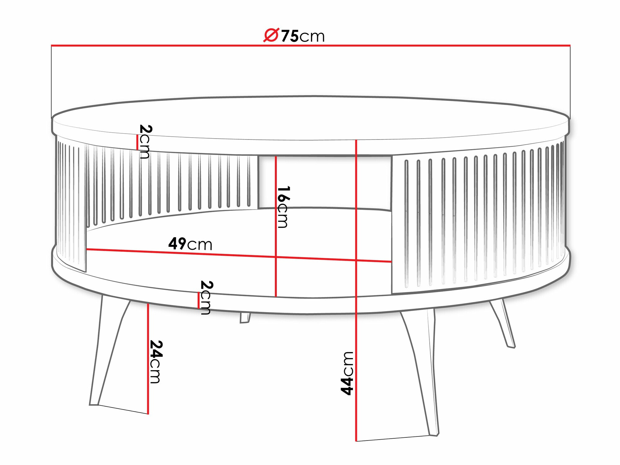 Žurnālu galdiņš Sordore 100 (Melns + Melnais marmors)