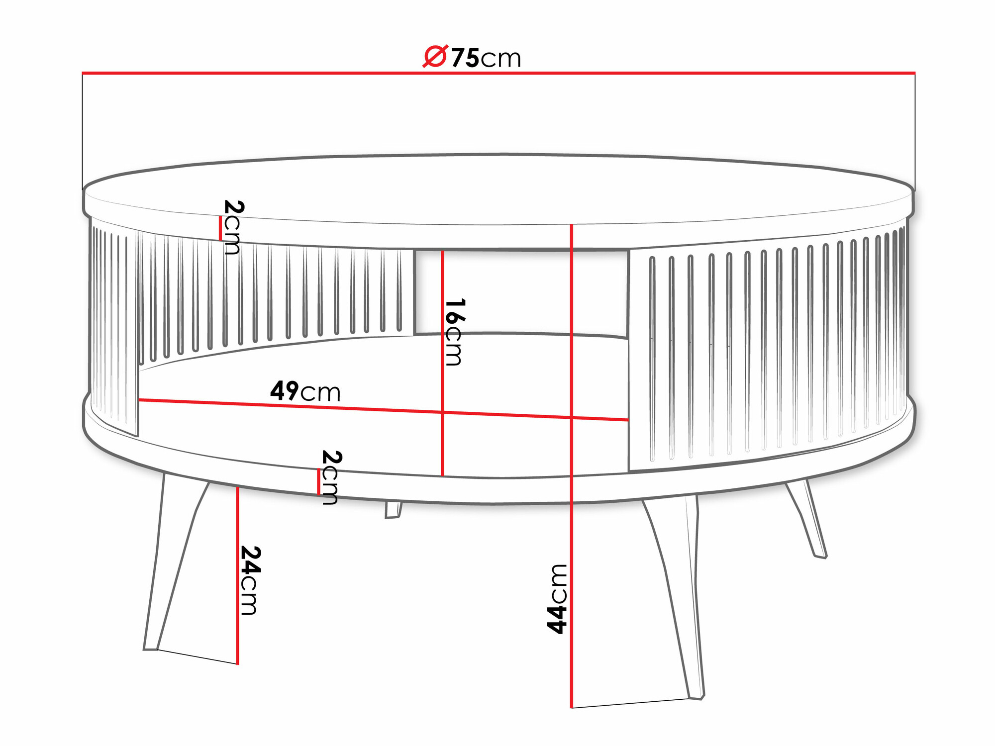 Žurnālu galdiņš Sordore 101 (Zelta + Melnais marmors)