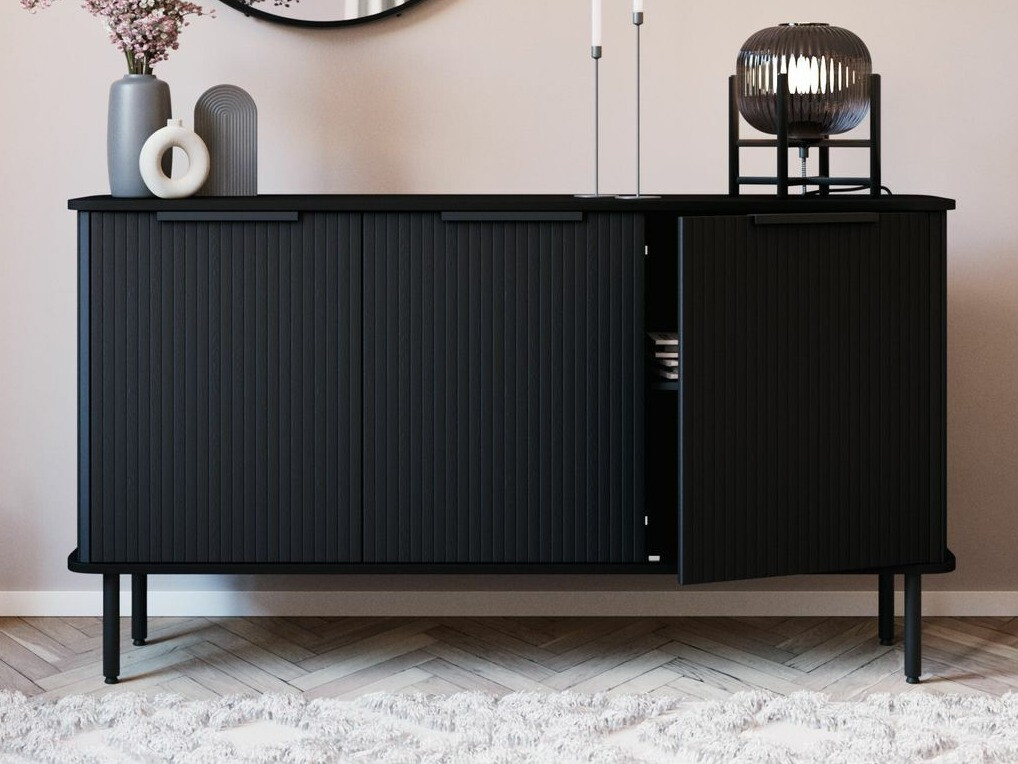 Skapis Evarleva 118 (Melns)